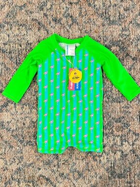Flamingo UPF 50+ Rash Guard One-Piece